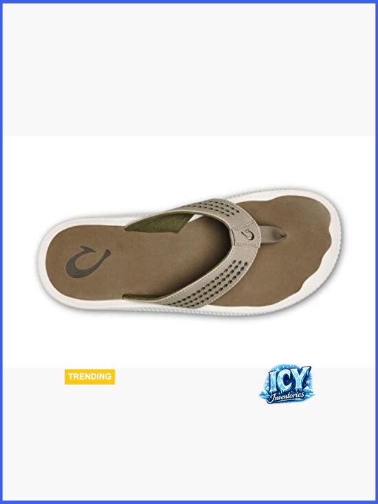 Men\'s Water Resistant Flip Flop Sandals with Arch Support and Enhanced Traction